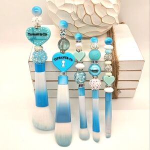 New Fancy Bling Makeup Brush Set With Logo